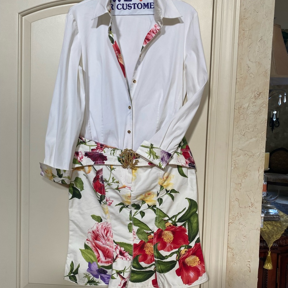 Roberto Cavalli skirt and blouse